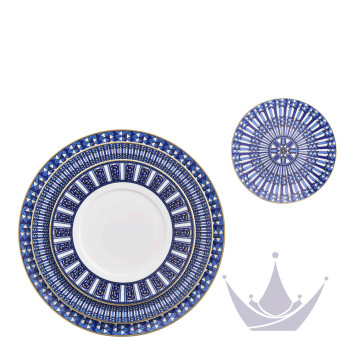 Тарелка главная 27см, 2шт. коллекции Arcadia Blue бренда Baccarat
