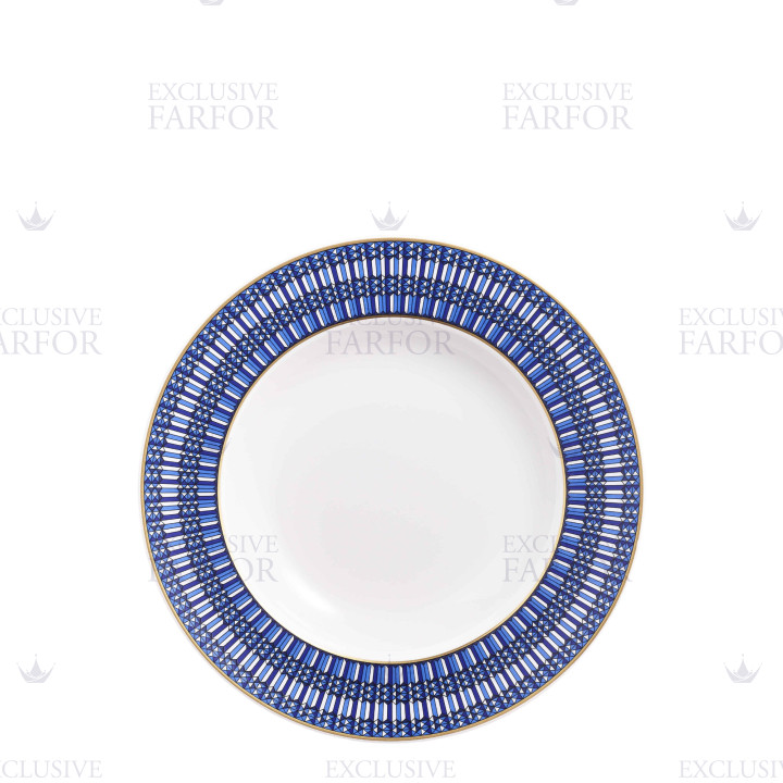 Тарелка суповая 23см, 2шт. коллекции Arcadia Blue бренда Baccarat