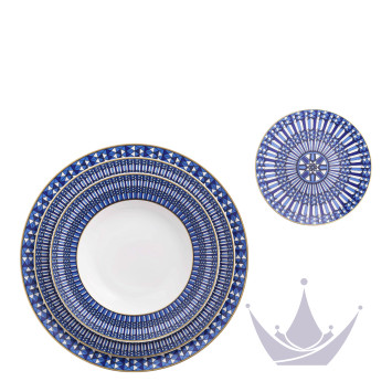 Тарелка суповая 23см, 2шт. коллекции Arcadia Blue бренда Baccarat