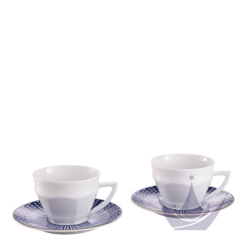 Чашка чайная с блюдцем, 2шт. 220мл коллекции Arcadia Talleyrand Blue бренда Baccarat