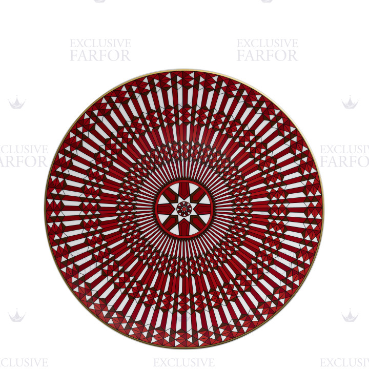 Тарелка презентационная 31см коллекции Arcadia Red бренда Baccarat