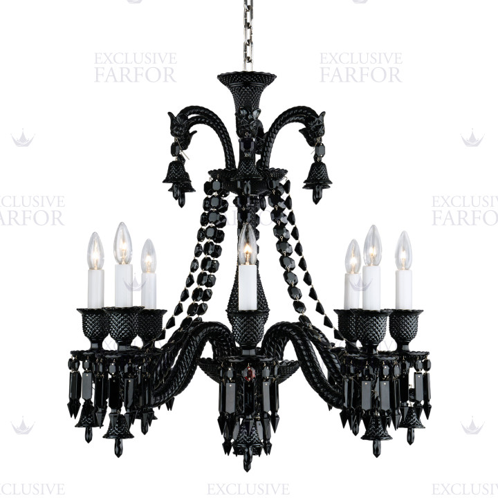 Люстра на 8 свечей 74 x 67см коллекции Zenith Noir бренда Baccarat