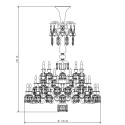 Люстра на 48 свечей 197 x 140см коллекции Zenith Flou бренда Baccarat