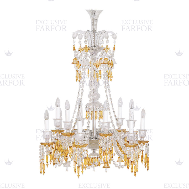 Люстра на 12 свечей (длинный) 111 x 81см коллекции Zenith Charleston бренда Baccarat