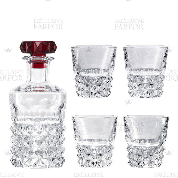 Набор из графина и стаканов, 4шт.  коллекции Louxor бренда Baccarat