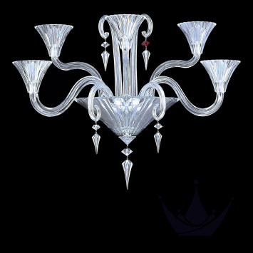 Бра, настенный светильник на 5 ламп 64 x 40 x 84см бренда Baccarat