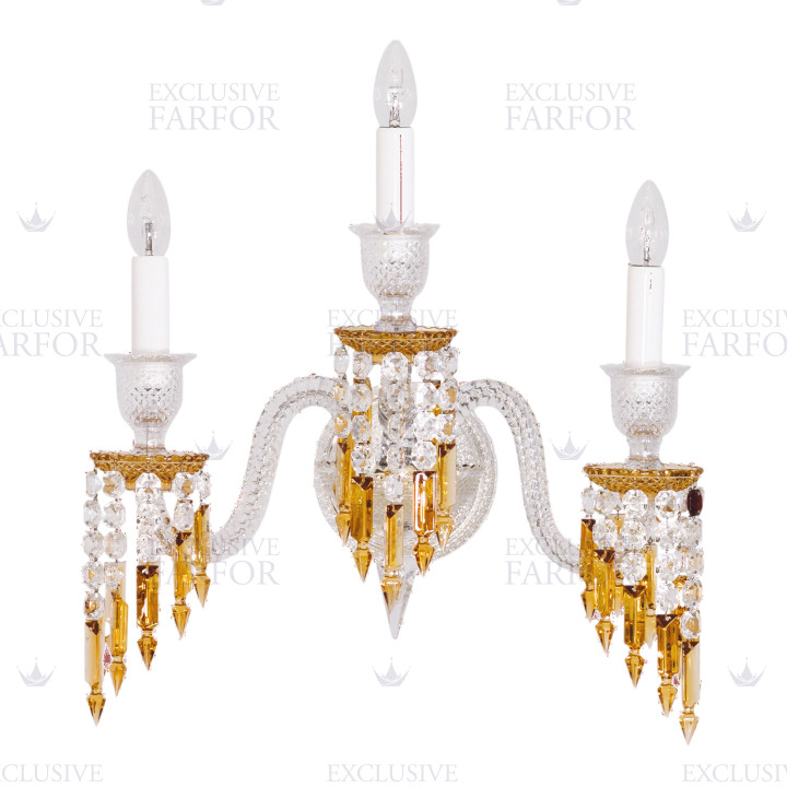 Бра, настенный светильник на 3 ламп 56 x 32 x 50см коллекции Zenith Charleston бренда Baccarat