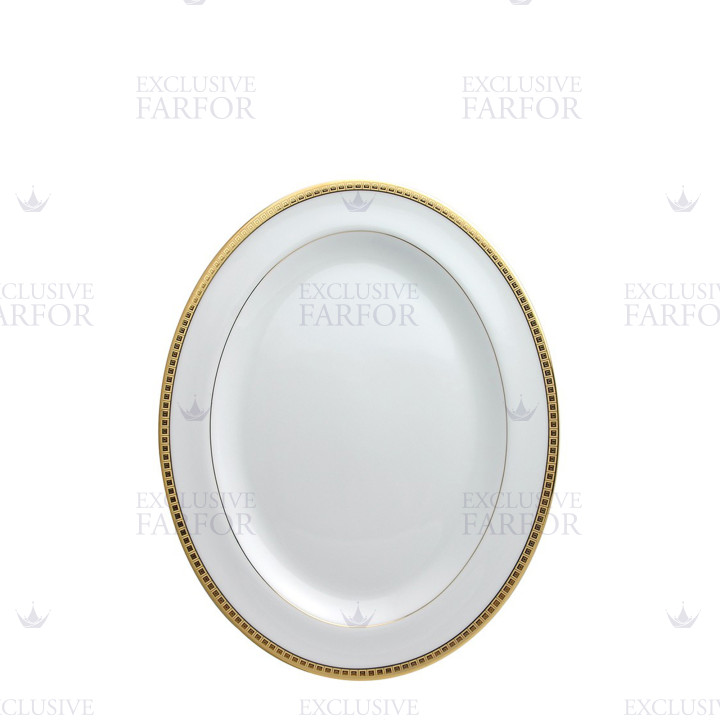 Блюдо овальное 33см коллекции Athena Or бренда Bernardaud