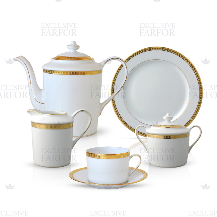 Кофейный сервиз на 6 персон коллекции Athena Or бренда Bernardaud