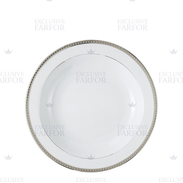 Тарелка глубокая 29см коллекции Athena Platine бренда Bernardaud