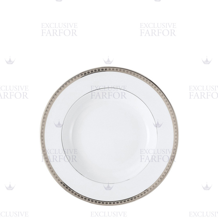 Тарелка суповая 22,5см коллекции Athena Platine бренда Bernardaud
