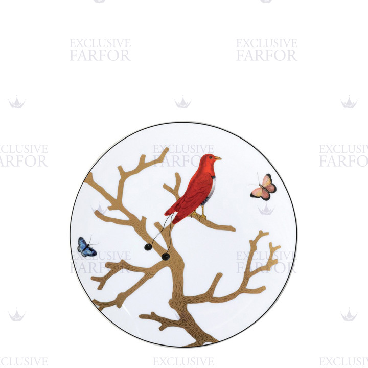 Тарелка закусочная 21см коллекции Aux Oiseaux бренда Bernardaud