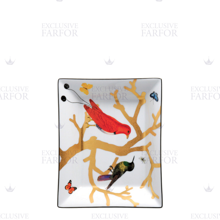 Блюдо прямоугольное 20x16см коллекции Aux Oiseaux бренда Bernardaud
