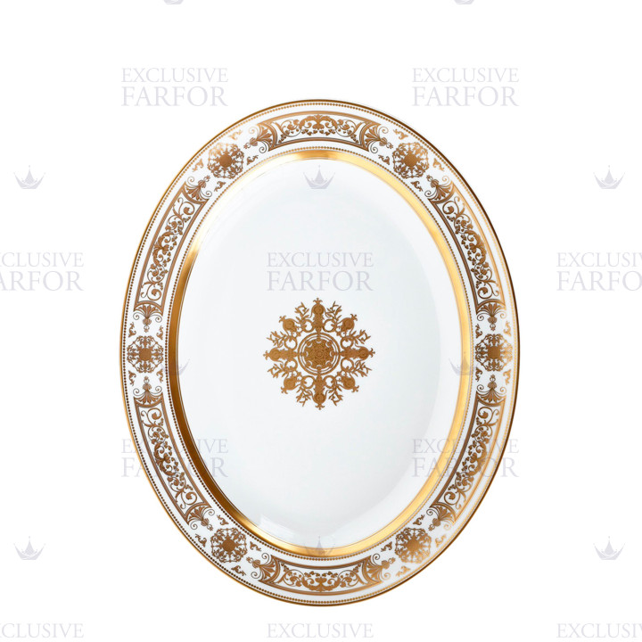 Блюдо овальное 38см коллекции Aux Rois Or бренда Bernardaud