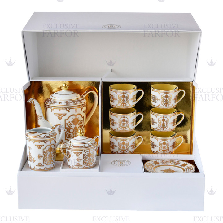 Чайный сервиз на 6 персон 15 предметов коллекции Aux Rois Or бренда Bernardaud