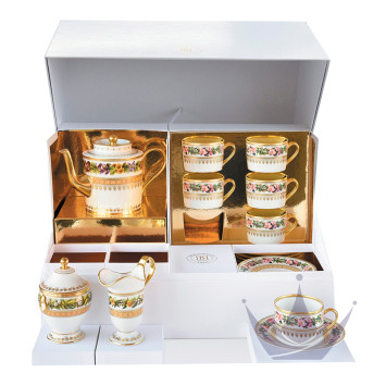 Чайный сервиз на 6 персон 15 предметов коллекции Botanique бренда Bernardaud