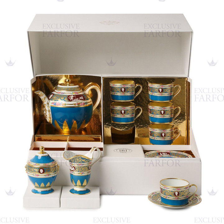 Чайный сервиз на 6 персон 15 предметов коллекции Catherine II бренда Bernardaud