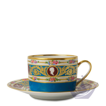 Чашка чайная с блюдцем 150мл коллекции Catherine II бренда Bernardaud