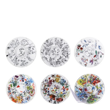 Тарелка закусочная 21см, 6шт. коллекции Collection Marc Chagall бренда Bernardaud