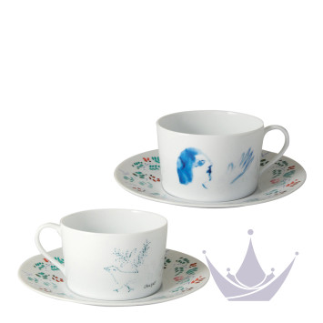 Чашка для завтрака с блюдцем 250мл, 2шт. коллекции Collection Marc Chagall бренда Bernardaud