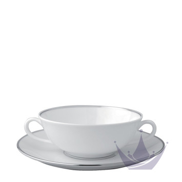Чаша суповая с блюдцем 150мл коллекции Cristal бренда Bernardaud