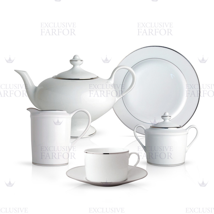 Чайный сервиз на 6 персон коллекции Cristal бренда Bernardaud