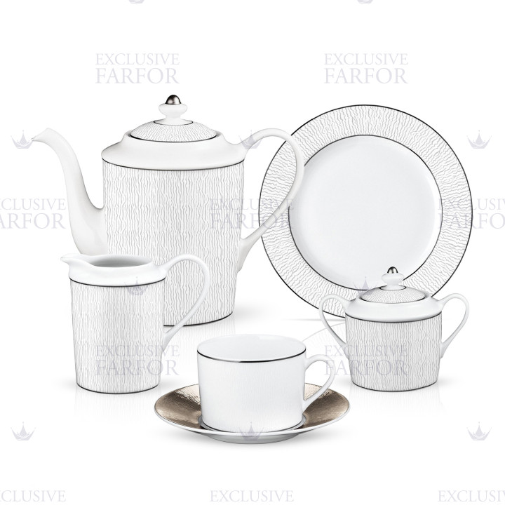 Кофейный сервиз на 6 персон коллекции Dune бренда Bernardaud