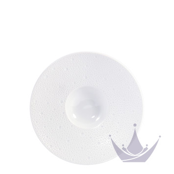 Тарелка гурман 23см коллекции Ecume Blanc бренда Bernardaud