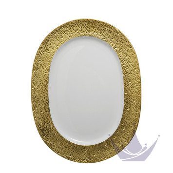 Блюдо овальное 43см коллекции Ecume Or бренда Bernardaud