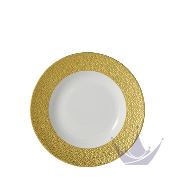 Тарелка суповая 23см коллекции Ecume Or бренда Bernardaud