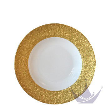 Тарелка суповая 29,5см коллекции Ecume Or бренда Bernardaud