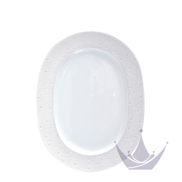 Блюдо овальное 35см коллекции Ecume Pearl бренда Bernardaud