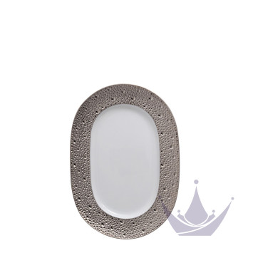 Блюдо для гарнира 21,5x15см коллекции Ecume Platine бренда Bernardaud