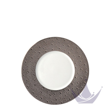 Тарелка закусочная 21см коллекции Ecume Platine бренда Bernardaud