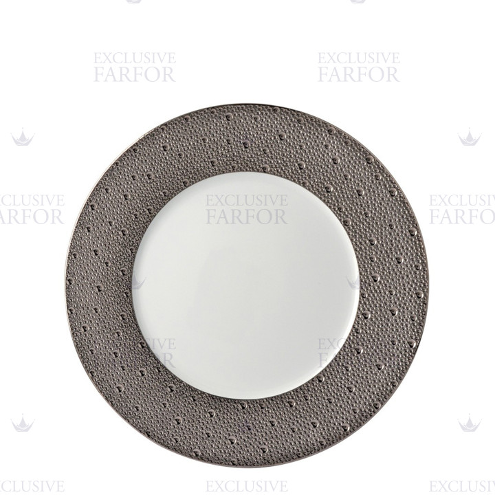 Тарелка подстановочная 29,5см коллекции Ecume Platine бренда Bernardaud