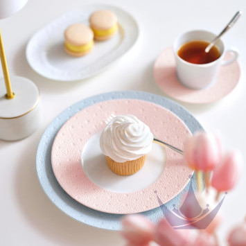 Тарелка главная 26см коллекции Ecume Rose De Coree бренда Bernardaud