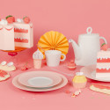 Тарелка главная 26см коллекции Ecume Rose De Coree бренда Bernardaud