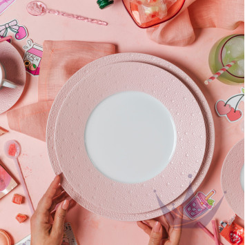 Тарелка подстановочная 29,5см коллекции Ecume Rose De Coree бренда Bernardaud