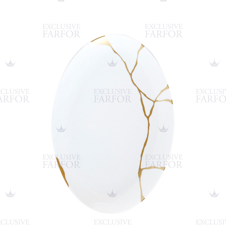 Блюдо овальное 38см коллекции Kintsugi - Sarkis бренда Bernardaud
