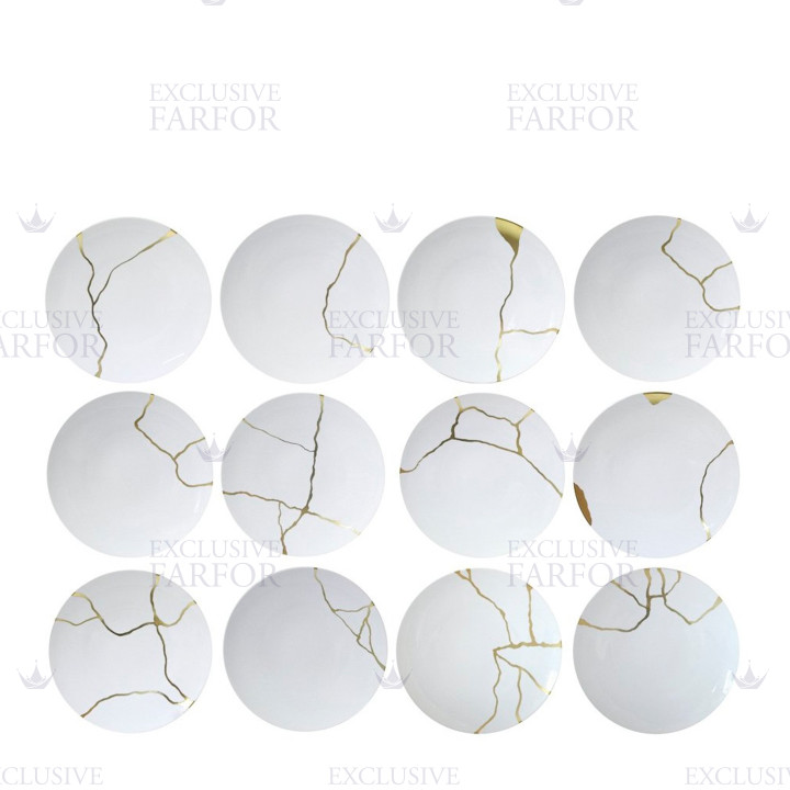 Тарелка главная 27см, 12шт. коллекции Kintsugi - Sarkis бренда Bernardaud
