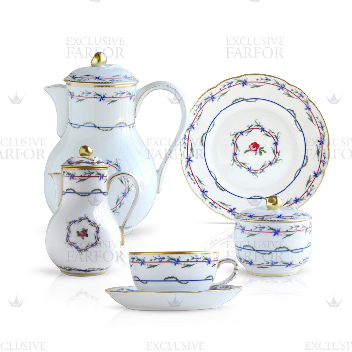 Кофейный сервиз на 6 персон коллекции Le Gobelet Du Roy бренда Bernardaud