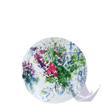 Тарелка закусочная 21см коллекции Les Bouquets de Fleurs - Marc Chagall бренда Bernardaud