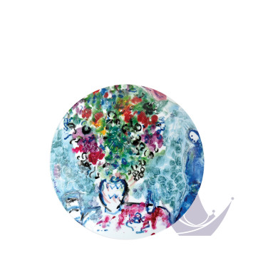 Тарелка закусочная 21см коллекции Les Bouquets de Fleurs - Marc Chagall бренда Bernardaud