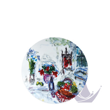 Тарелка закусочная 21см коллекции Les Bouquets de Fleurs - Marc Chagall бренда Bernardaud