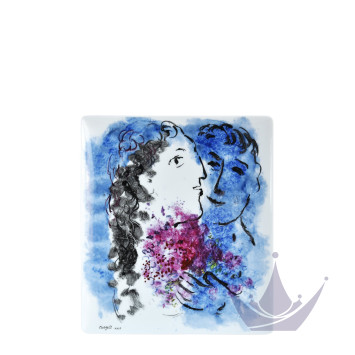 Чаша прямоугольная 22х19,5см коллекции Les Bouquets de Fleurs - Marc Chagall бренда Bernardaud
