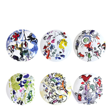 Тарелка главная 27см, 6шт. коллекции Les vitraux d'Hadassah - Marc Chagall бренда Bernardaud
