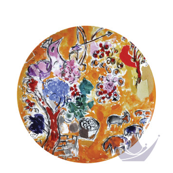 Блюдо круглое 38см коллекции Les vitraux d'Hadassah - Marc Chagall бренда Bernardaud