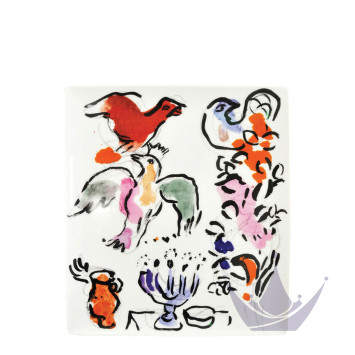 Чаша прямоугольная 26,5х23,5см коллекции Les vitraux d'Hadassah - Marc Chagall бренда Bernardaud