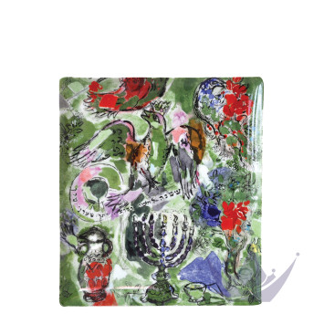 Чаша прямоугольная 27х23см коллекции Les vitraux d'Hadassah - Marc Chagall бренда Bernardaud