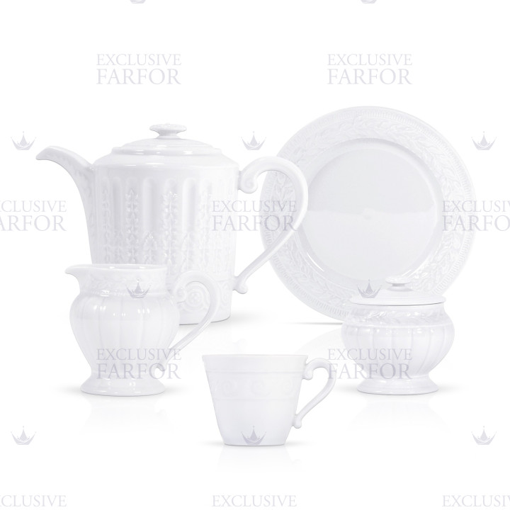 Кофейный сервиз на 6 персон коллекции Louvre бренда Bernardaud